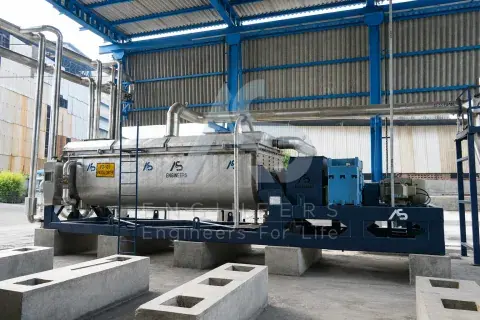 Installed & running – AS Engineers paddle dryer plant
