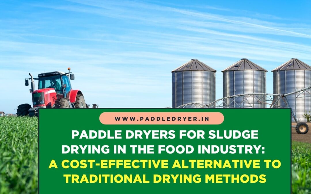 Paddle Dryers for Food Industry Sludge Drying: A Cost-Effective Alternative to Traditional Methods