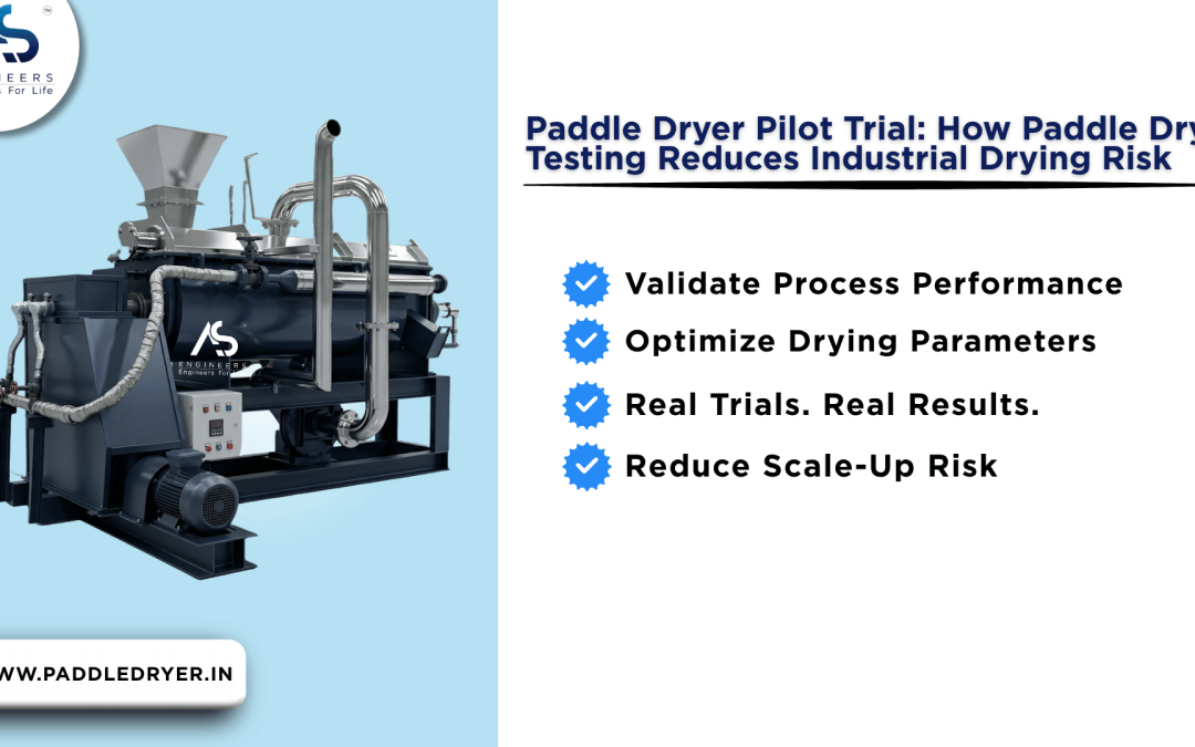 Paddle Dryer Pilot Trial: How Paddle Dryer Testing Reduces Industrial Drying Risk