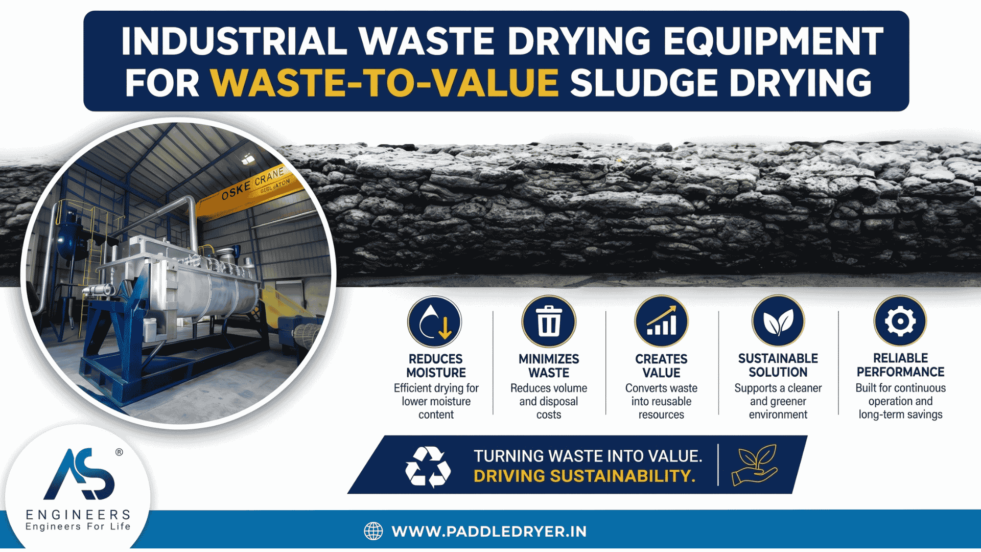 hollow paddle dryer