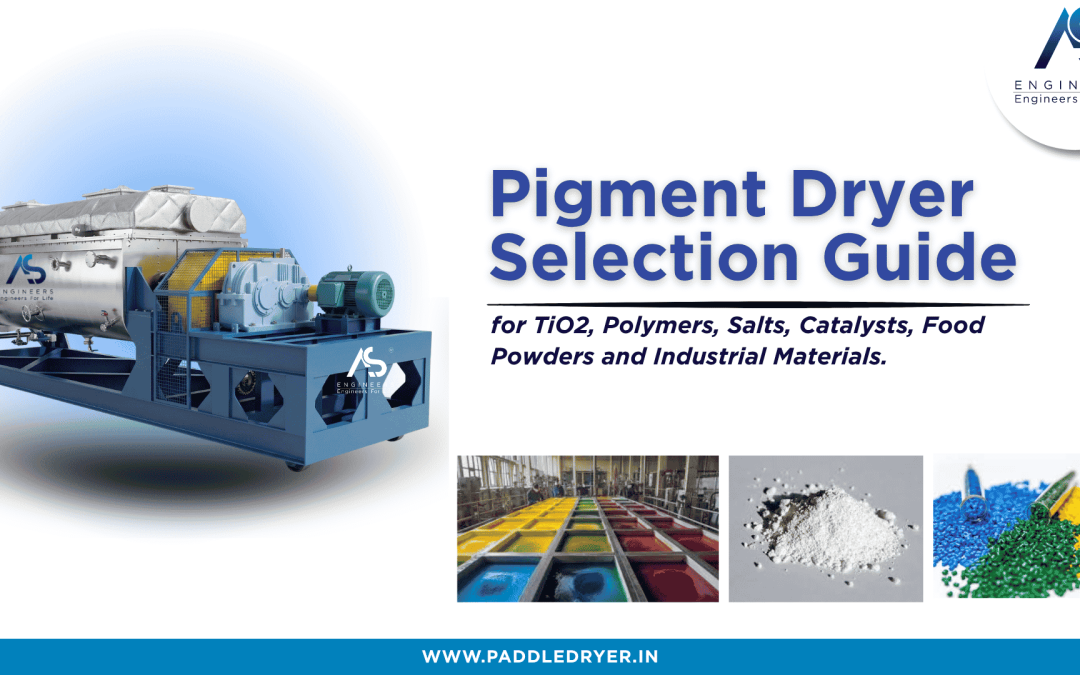 Pigment Dryer Selection Guide for TiO2, Polymers, Salts, Catalysts, Food Powders and Industrial Materials